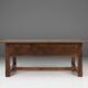 Table, console espagnole antique en chêne sculpté, XVIIIe siècle