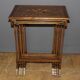 Set of Four Nesting Tables in Flower Marquetry circa 1900