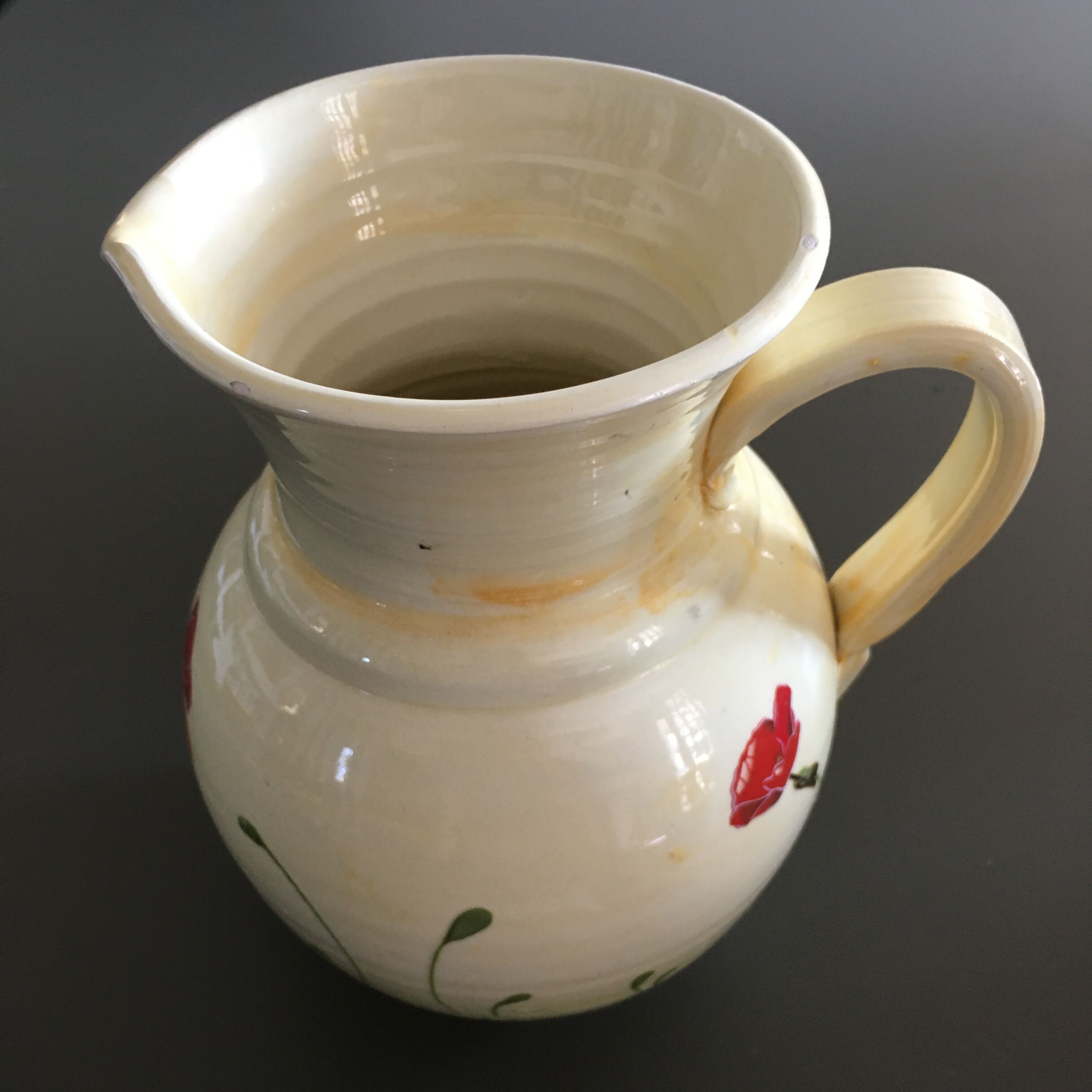 Hand-painted decorative pitcher