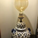 Openwork lamp foot Faïencerie d'Art de Malicorne