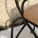 Vintage wrought iron chair design 80s/90s