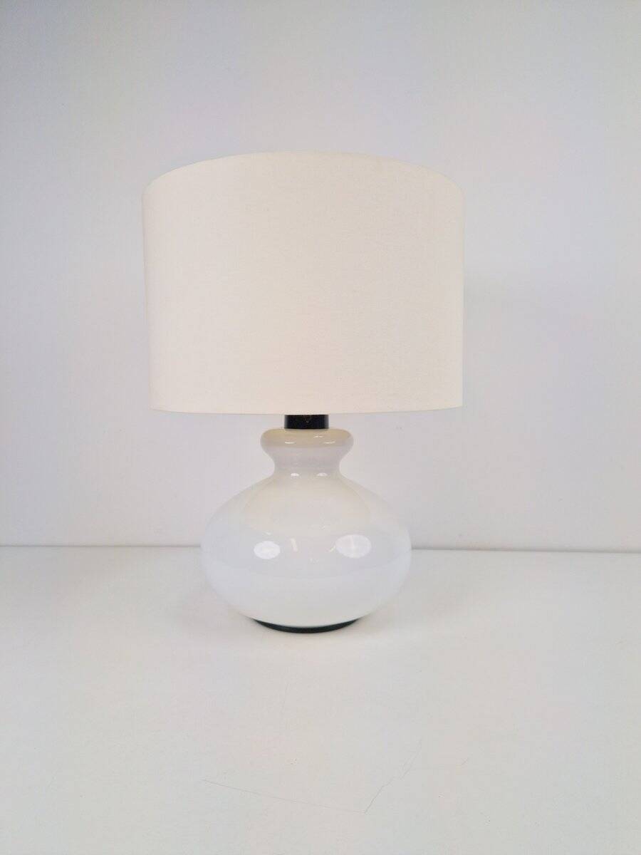 Lampe de table en verre vintage de Dijkstra, années 1960