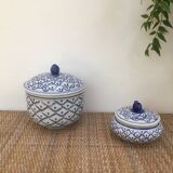 Lot of 2 vintage jars