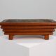 Rectangular Art Deco planter in wood, France 1920