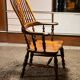 Large Victorian Windsor Armchair in Elm, 19th Century