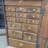 Vintage watchmaker's workshop cabinet