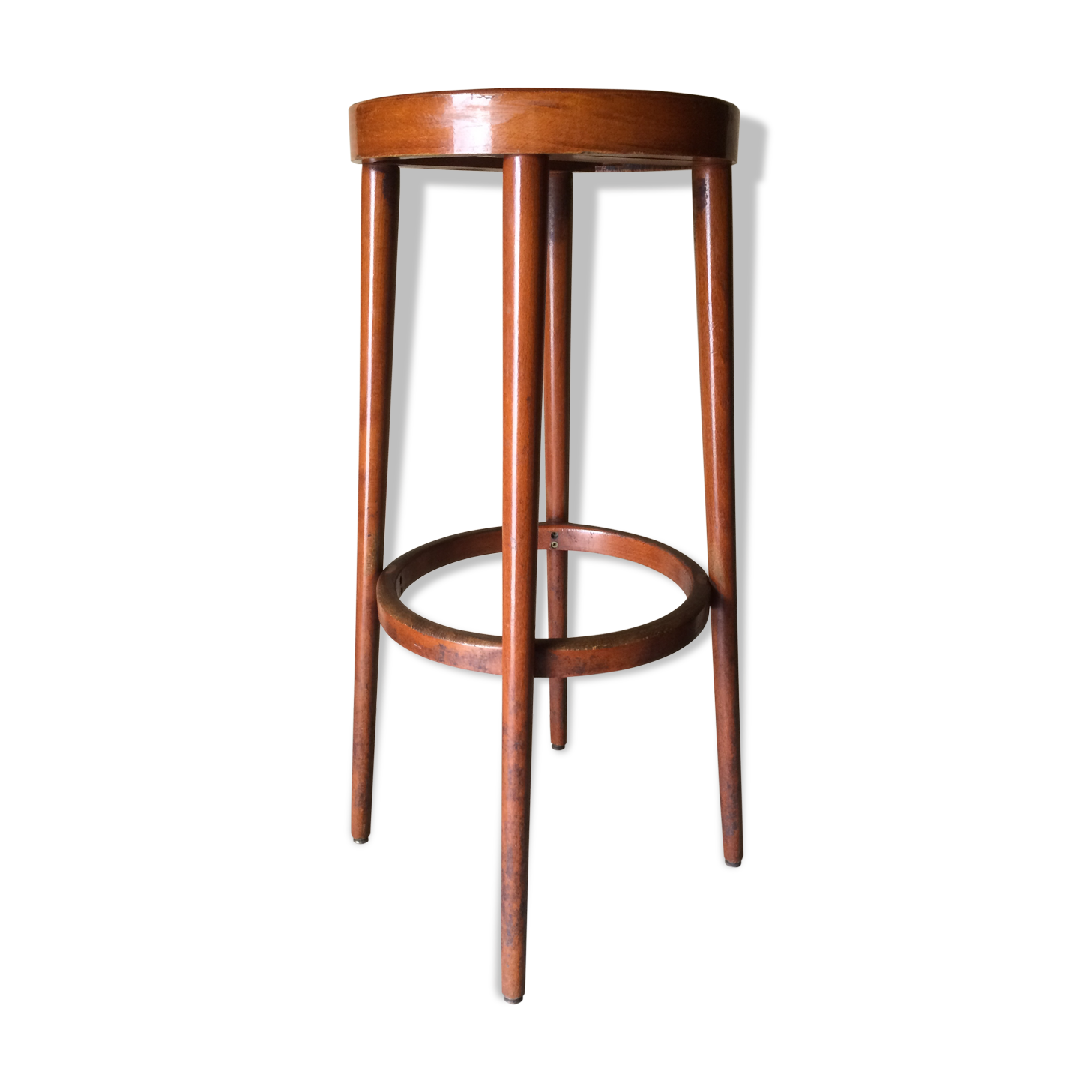 Bar tabouret signed Baumann 70s