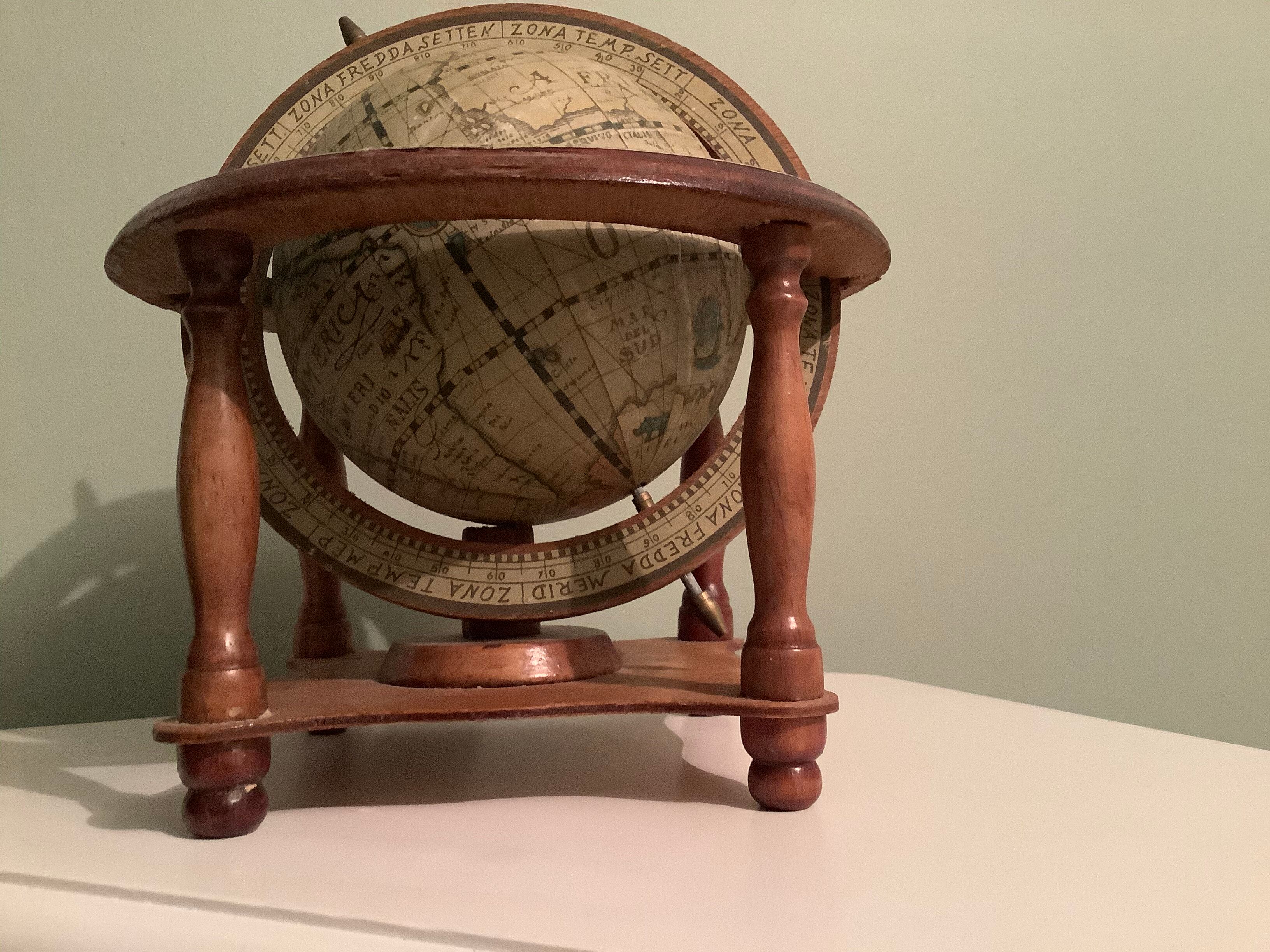 Ancient earth globe