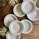 Set of 8 vintage deep plates in German porcelain.