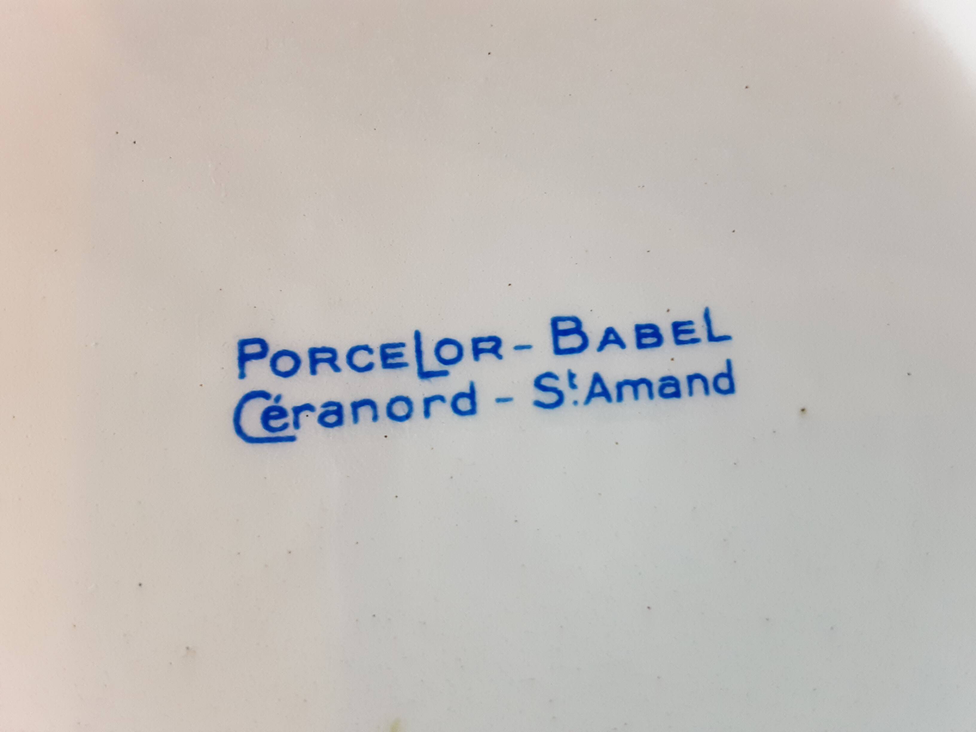 Set of 10 dessert plates Ceranord St Amand