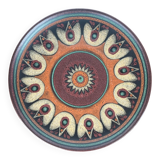 Large vintage ceramic wall plate from KMK Keramik Manufaktur Kupfermühle, 1970s.