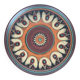 Large vintage ceramic wall plate from KMK Keramik Manufaktur Kupfermühle, 1970s.