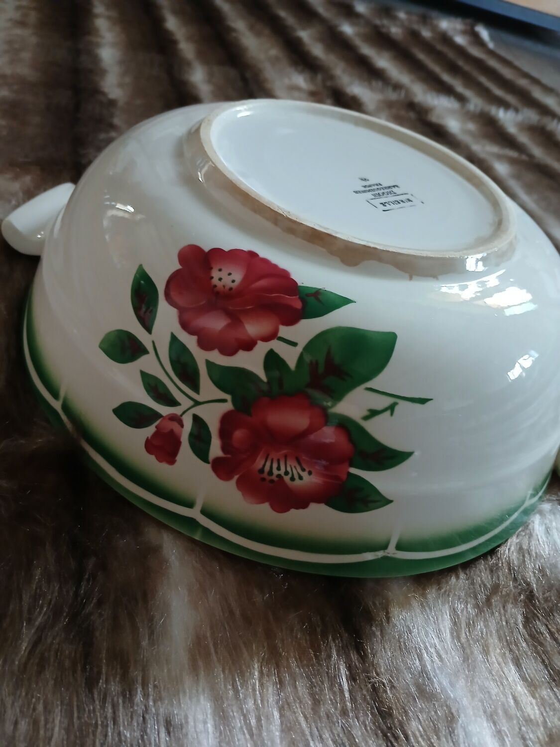 Antique soup tureen from Digoin and Sarreguemines