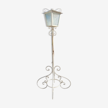 Romantic wrought iron garden lamp around 1960