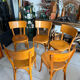 Suite de 5 chaises bistrot Baumann vintage