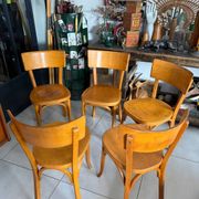 Suite de 5 chaises bistrot Baumann vintage