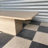 Travertine coffee table