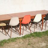 Ejvind A. Johansson scandinavian danish teak extendable dining table for Ivan Gern Mobelfabrik 60