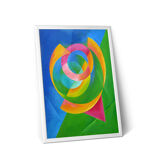 Abstract painting orphism style