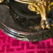 candelabra 19th gilded bronze and marble candlestick 60x32 cm