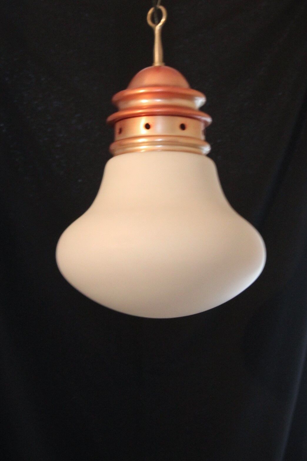 70s bulb-shaped pendant light