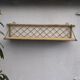 Vintage rattan wall shelf
