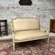 Painted Wooden Bench with Back to The Queen Style Louis XVI XIX Eme Century