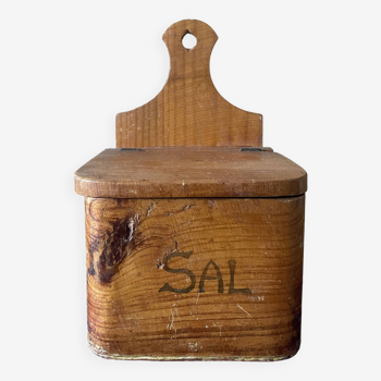 Old wooden salt box