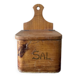 Old wooden salt box