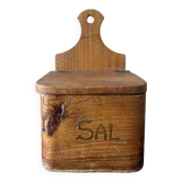 Old wooden salt box