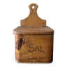 Old wooden salt box