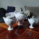 Luxury service of 16 pieces in pearlescent art porcelain - Signed DR PERLA, 1991