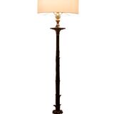 Lampadaire de style Restauration en bronze à deux patines. Circa 1900.
