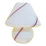 Lampe de chevet champignon en verre de murano