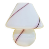 Lampe de chevet champignon en verre de murano