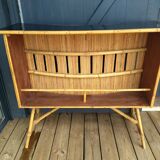 Console bar in rattan 1960s