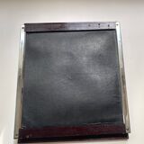 Art Deco tray, mirror, wood and metal
