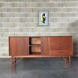 Danish Tambour Door Sideboard by Hvidt & Molgaard 50s