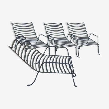 Lot de 4 fauteuils de jardin