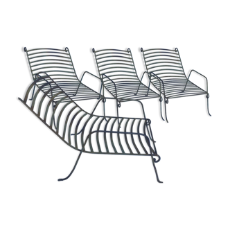 Set of 4 garden chairs