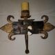 Pair of gold beaten iron