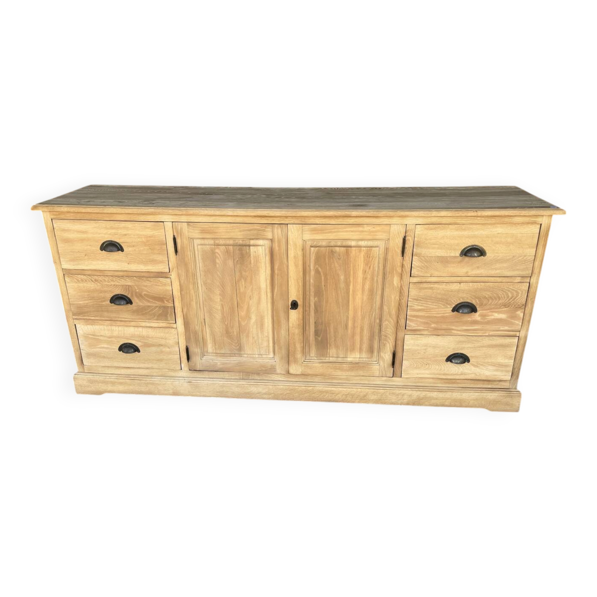 Raw wood sideboard