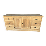 Raw wood sideboard
