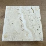 “Fratelli Mannelli” ashtray in travertine, design by Enzo Mari, Italy, 1970