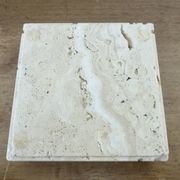 “Fratelli Mannelli” ashtray in travertine, design by Enzo Mari, Italy, 1970
