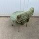 Vintage green shaggy chair from the 1960s.