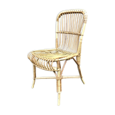 Chaise vintage 70 rotin