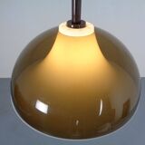 Ceiling lamp in brown and white plastic from Stilux Milano, 1960s