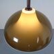 Ceiling Lamp in Brown & White Plastic from Stilux Milano, 1960s