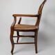 Vintage set of 2 Louis-Philippe armchairs from the 19th century, cherry wood chairs, hand-woven straw seats, antique Italian seat, elegant gift.